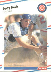 1988 Fleer Baseball Cards      414     Jody Davis